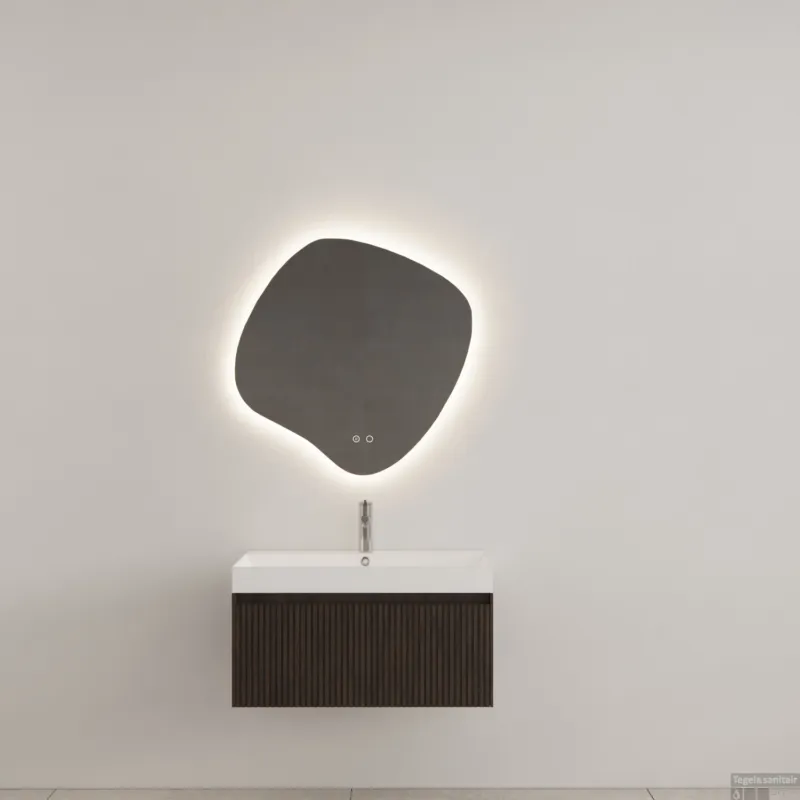 Badkamermeubel Gliss Design Timotheus 70 cm Charcoal (Keuze Wastafel) Goedkoop