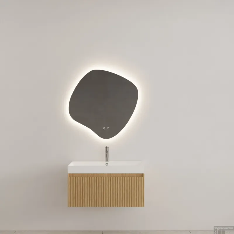 Badkamermeubel Gliss Design Timotheus 70 cm Pure (Keuze Wastafel) Dagaanbieding