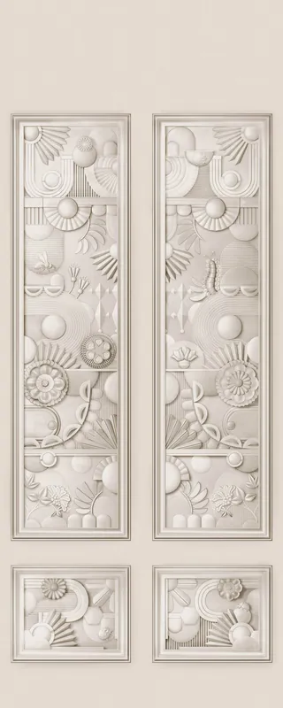 Bestseller Arte Moooi Green House Greenhouse Gathering Window Oyster White MO5051 Behang