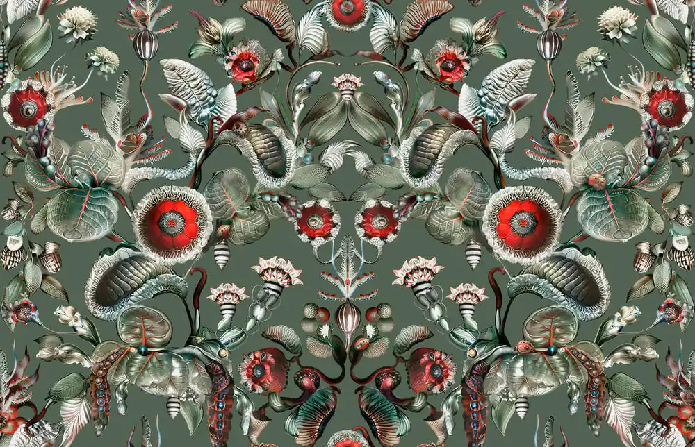 Arte Moooi Green House Coccinella Bella Sage Green MO5001 Behang Aanbieding