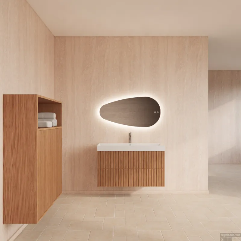 Badmeubelset Gliss Design Hybris Pure Met Wastafel 90 cm Lage Kosten