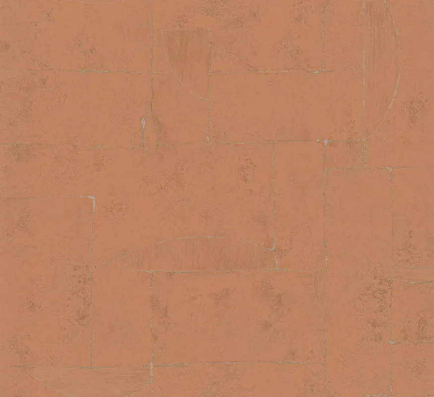 Hookedonwalls Terra Cotta Print 3 42118 Behang Fabrieksprijs