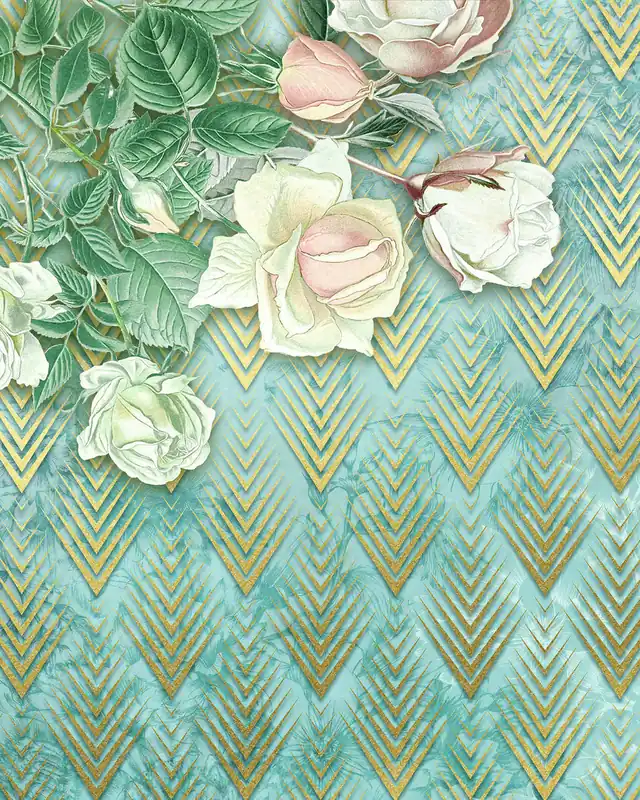 Meest Verkocht Komar Home Rose Poem X4-1002 Behang