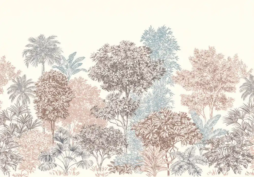 Snelle Levering Komar Ink Painted Trees INX8-024 Behang