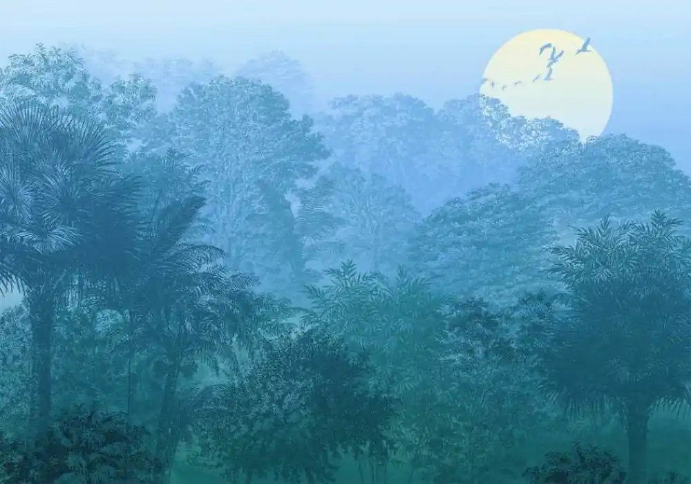 Veilige Betaling Komar Ink Deep in the Jungle INX8-052 Behang