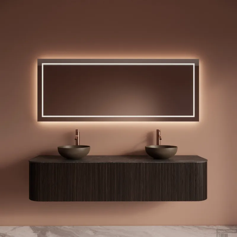 Koopje Badkamermeubelset Gliss Design Alluro 180 cm Ebony