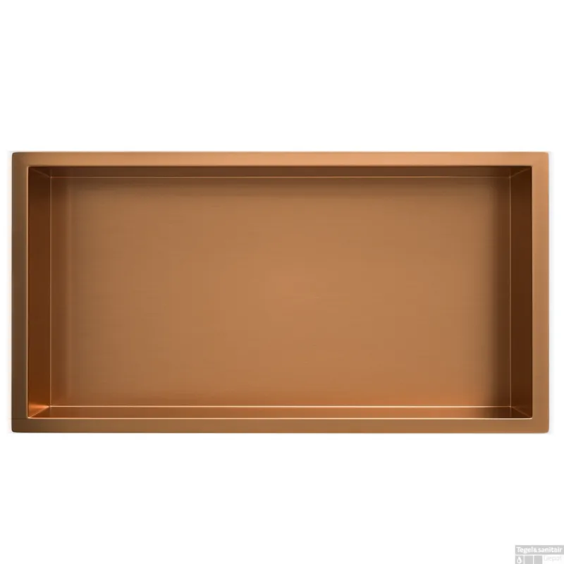 Inbouwnis Wiesbaden Novi 30x60x7cm Geborsteld Brons Koper Op = Op