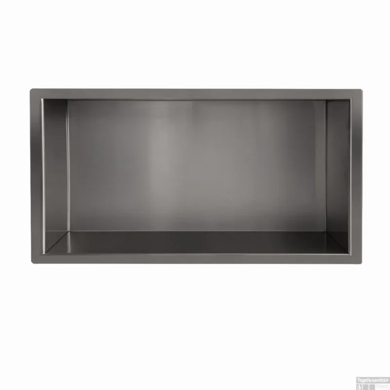 Inbouwnis Wiesbaden Novi 30x60x7cm Gunmetal Flitsaanbieding