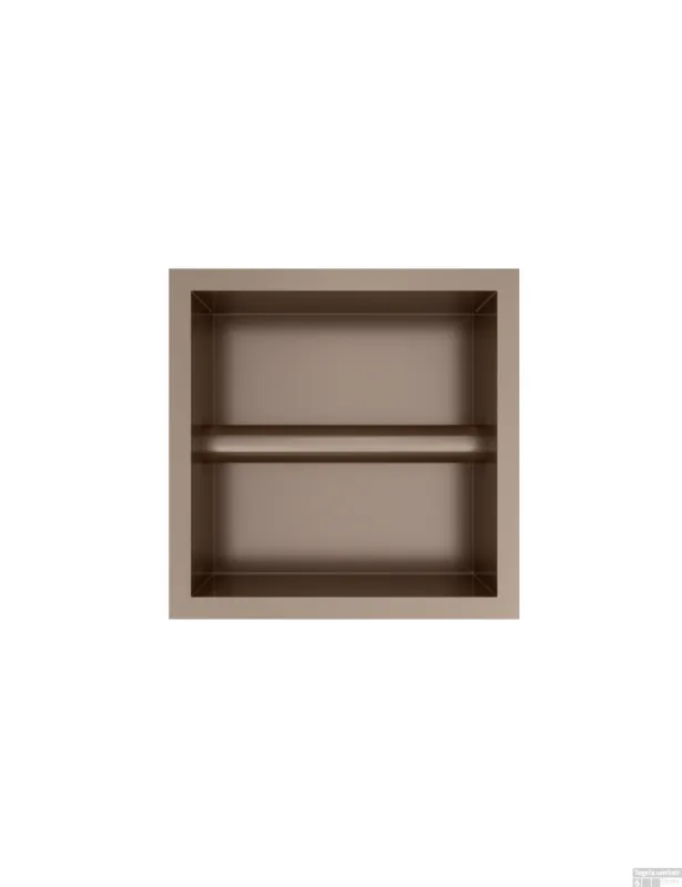 Actieprijs Hotbath &MORE Inbouw nis & borstelgarnituur 90x16x12,6cm Tuscan Bronze