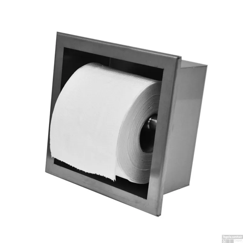 Inbouw Toiletrolhouder Wiesbaden RVS (zonder Klep) Shop Nu