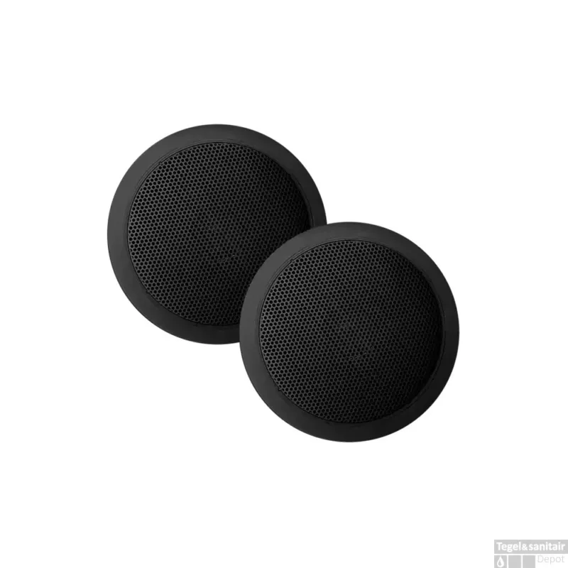 Speakerset Aquasound Jive-Economy Spatwaterdicht, 55 Watt, 155 X 35 mm Zwart Actieprijs
