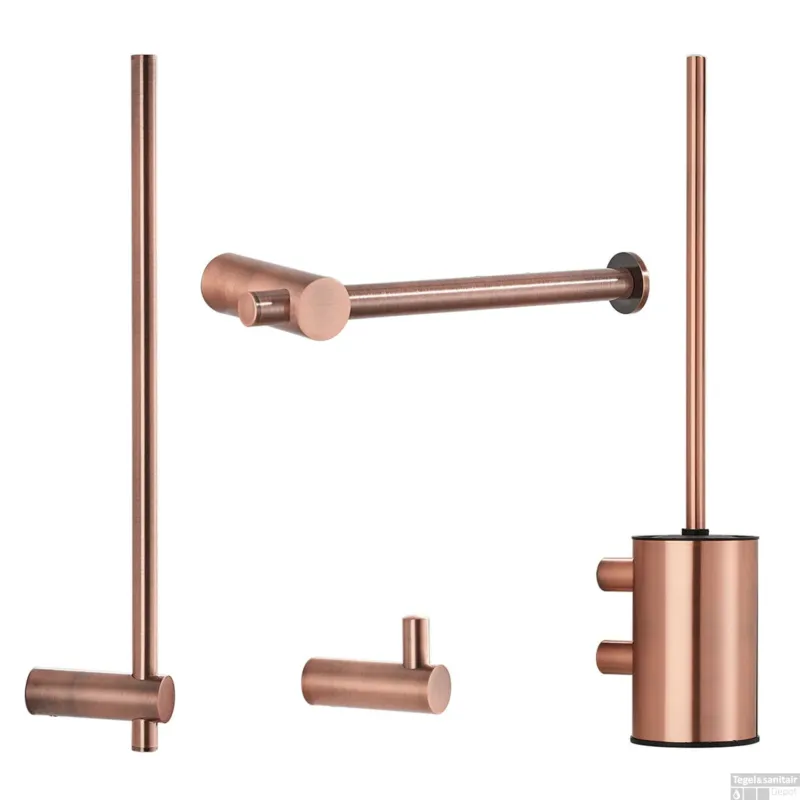 Toiletaccessoires Set BWS Academy Geborsteld Koper Laatste Versie