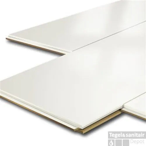 Plafondpanelen MDF Sanimex 260x28.5x1.2cm Hoogglans Wit (Doosinhoud 2.26 m2) Nieuw