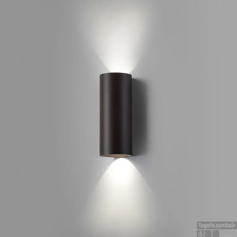 Op = Op Wandlamp Artdelight Brody 2 Lichts LED 2700K Dimbaar Zwart