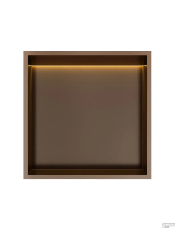 Bestseller Hotbath &MORE Inbouwnis 30x30x10cm met LED IP44 Tuscan Bronze