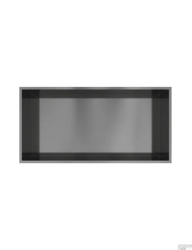 Snelle Levering Hotbath &MORE Inbouwnis 30x60x10cm Geborsteld Gunmetal PVD