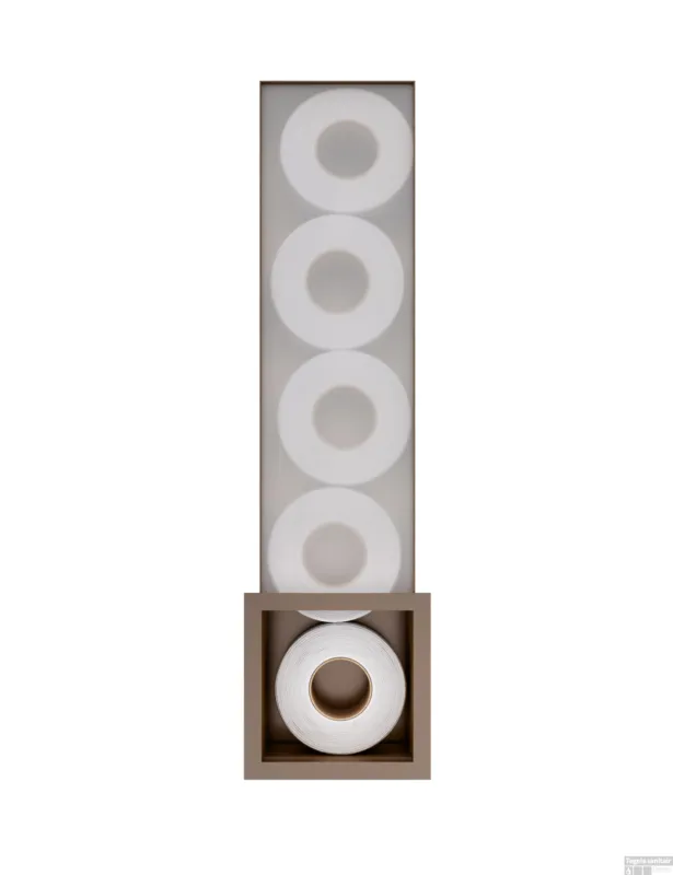 Betrouwbaar Hotbath &MORE Inbouw reserverol houder voor 6 rollen 16x60x14cm Tuscan Bronze
