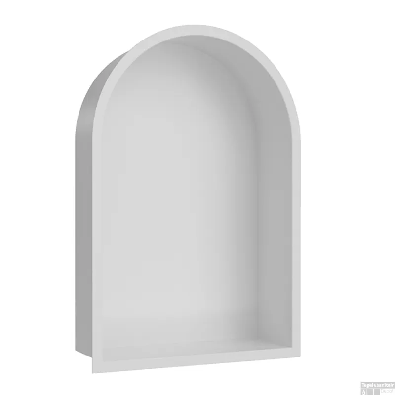 Snelle Levering Inbouwnis Ovaal BWS Albert 30x45x10 cm Mat Wit