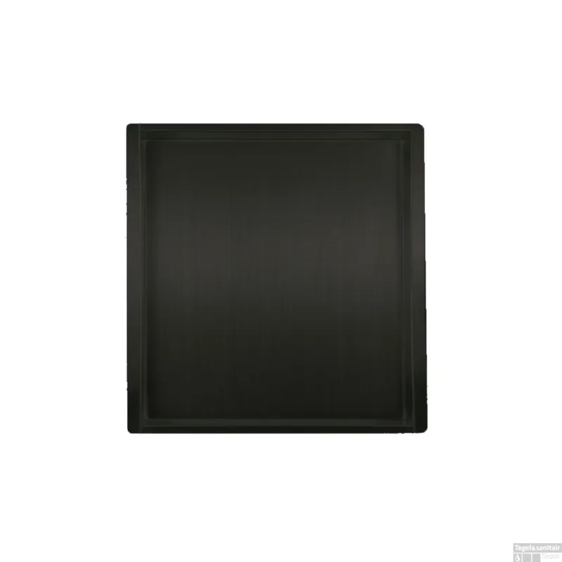 Wiesbaden Inbouwnis Exellence 30x30x10cm RVS Mat Zwart Beperkte Voorraad