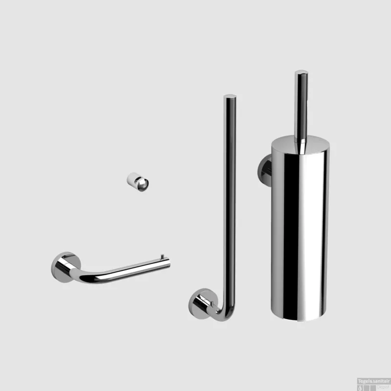 Toiletset Clou InBe Accessoireset Chroom Gereduceerde Prijs