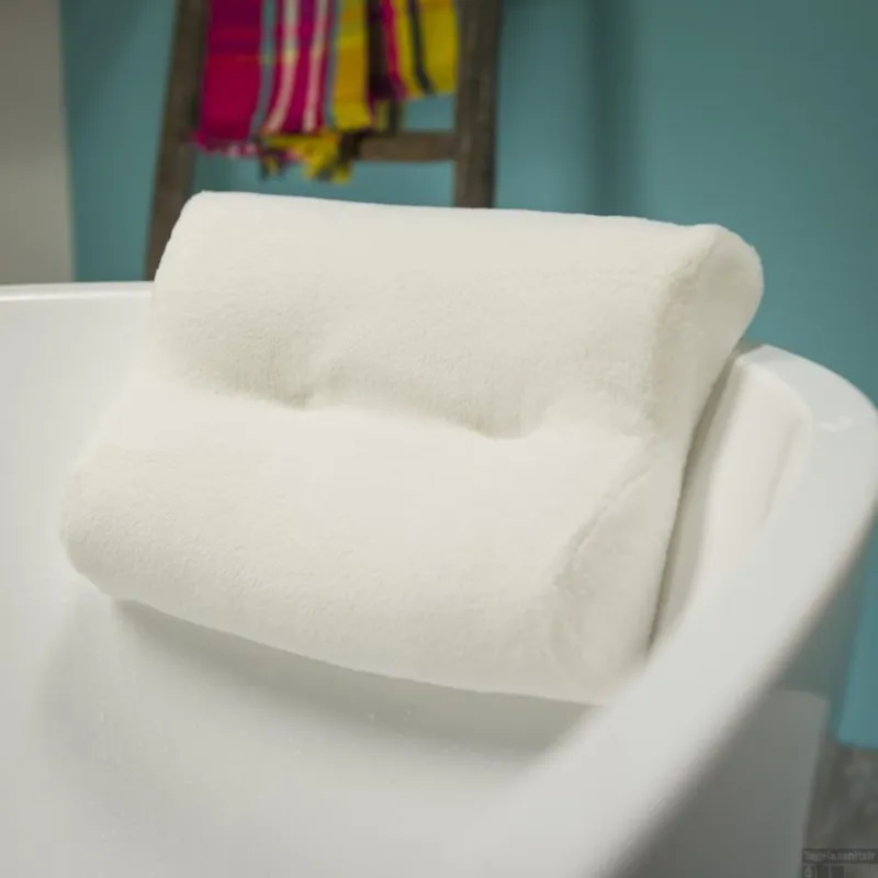 Badkussen Sealskin Spa 33x24x9cm Polyester Wit Fabrieksprijs