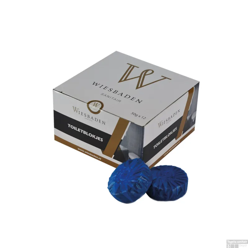 Toiletblokjes Wiesbaden tbv Geberit Blauw (12 stuks) Beperkt Aanbod