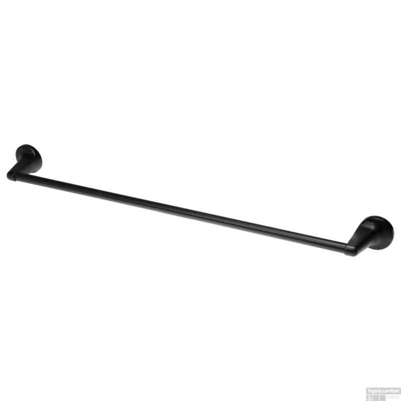 Handdoekhouder Haceka Aspen Enkel 69 cm Mat Zwart Gecertificeerd