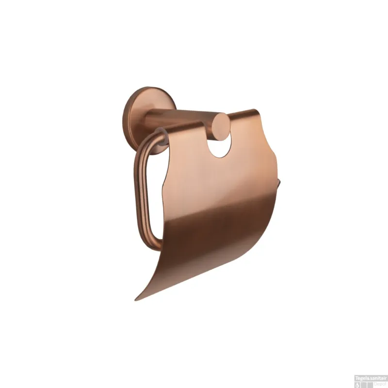Toiletrolhouder BWS Colorato Met Klep Geborsteld Koper Premium