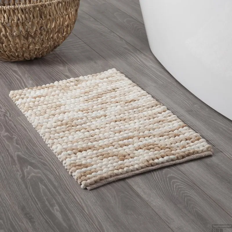 Op = Op Badmat Sealskin Vintage 50x80 cm Polyester Zand