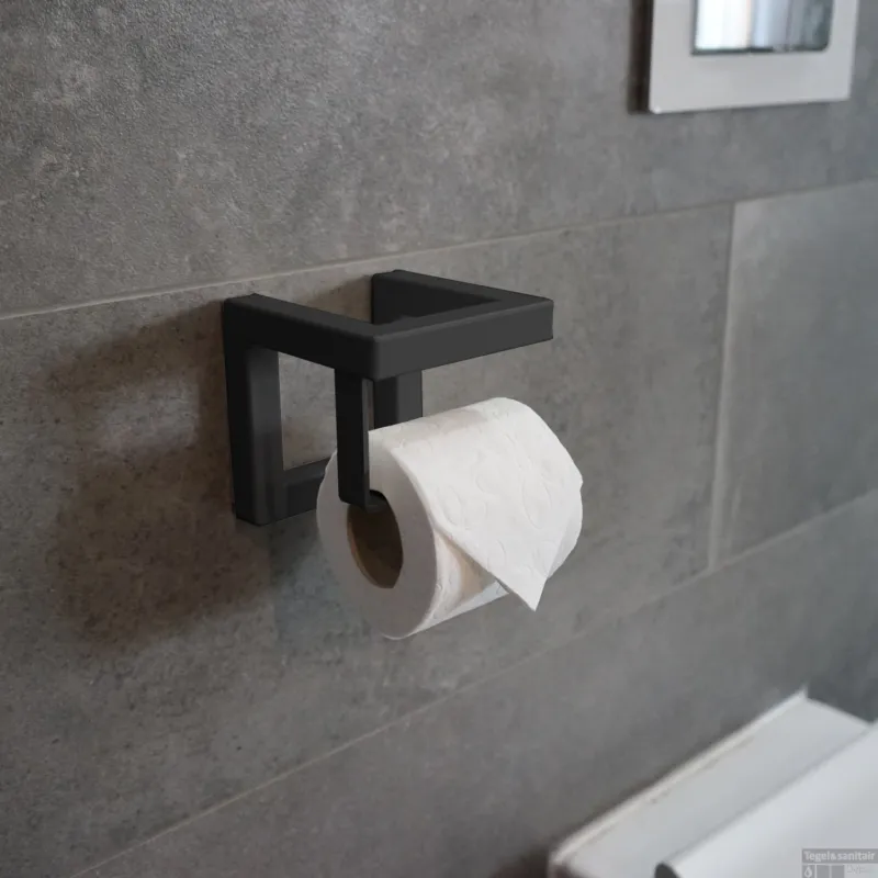 Toiletrolhouder BWS Demir 12x12x12 cm Gunmetal OP=OP Laatste Kans