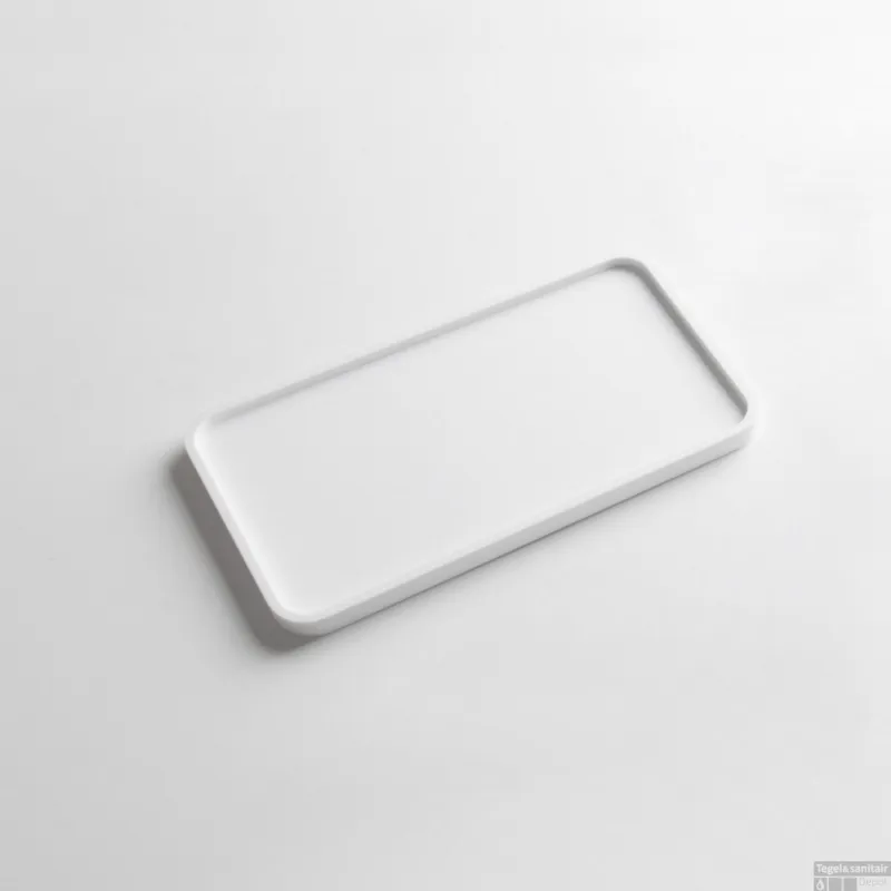 Cosmetica Plank Ideavit Solidplate 25x14x1.2 cm Solid Surface Mat Wit Gecertificeerd