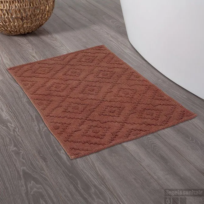 Badmat Sealskin Aztec 60x90 cm Katoen Donkerroze Bestel Nu