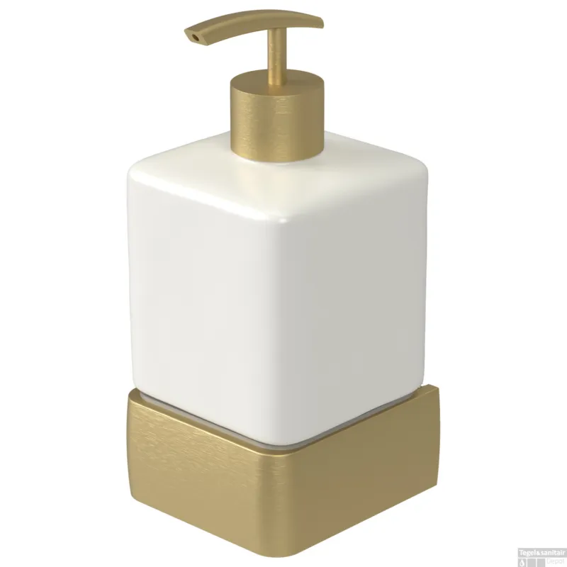 Zeepdispenser Haceka Aline Gold 7,4x15,4 cm Aluminium Mat Goud Lage Prijs