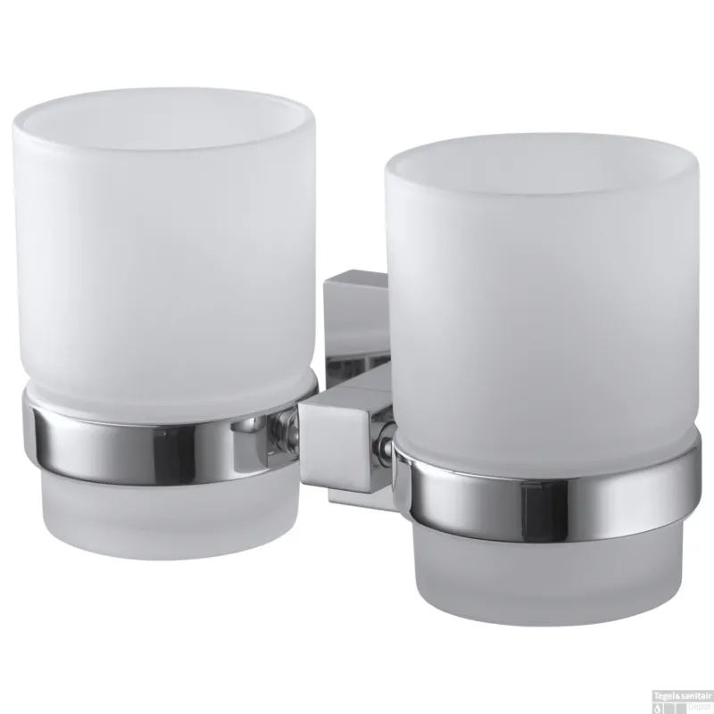 Must-Have Glashouder Dubbel Haceka Mezzo Chroom