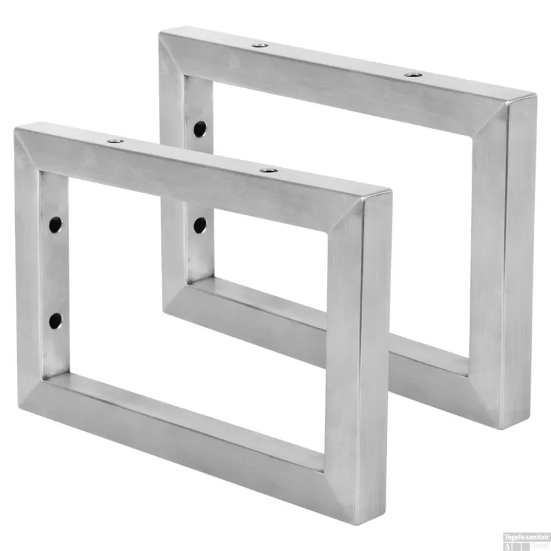 Ophangbeugel Differnz 2x23x15 cm RVS (per 2 stuks) Direct Beschikbaar
