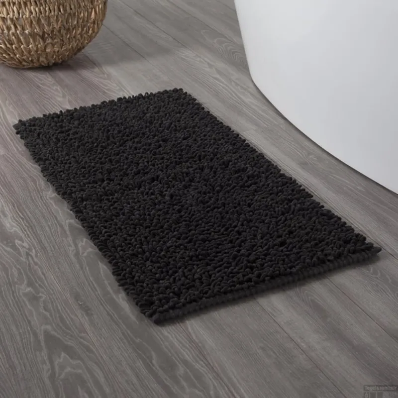 Badmat Sealskin Twist 60x120 cm Microfibre Antraciet Express Levering