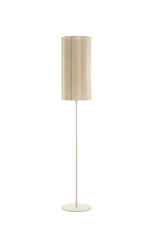 Rechtstreeks Van De Fabrikant Light & Living Vloerlamp Fringe Naturel/Crème