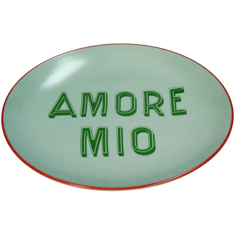 Piatto Italiano „Amore Mio” – Mintgroen Bord Lage Kosten