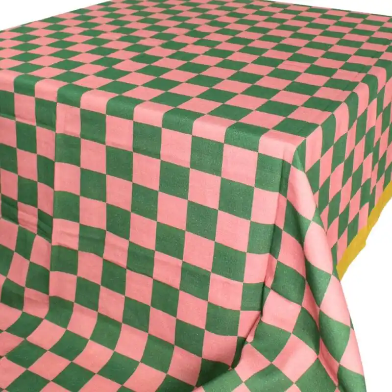 Fabrieksprijs Italiaans Tafelkleed Checker – Multicolor Katoen