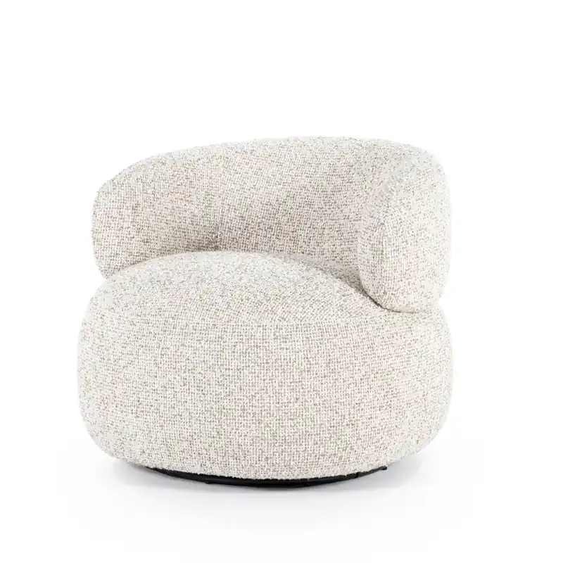 Gereduceerde Prijs Fauteuil Maeve – stof & metaal beige maywood