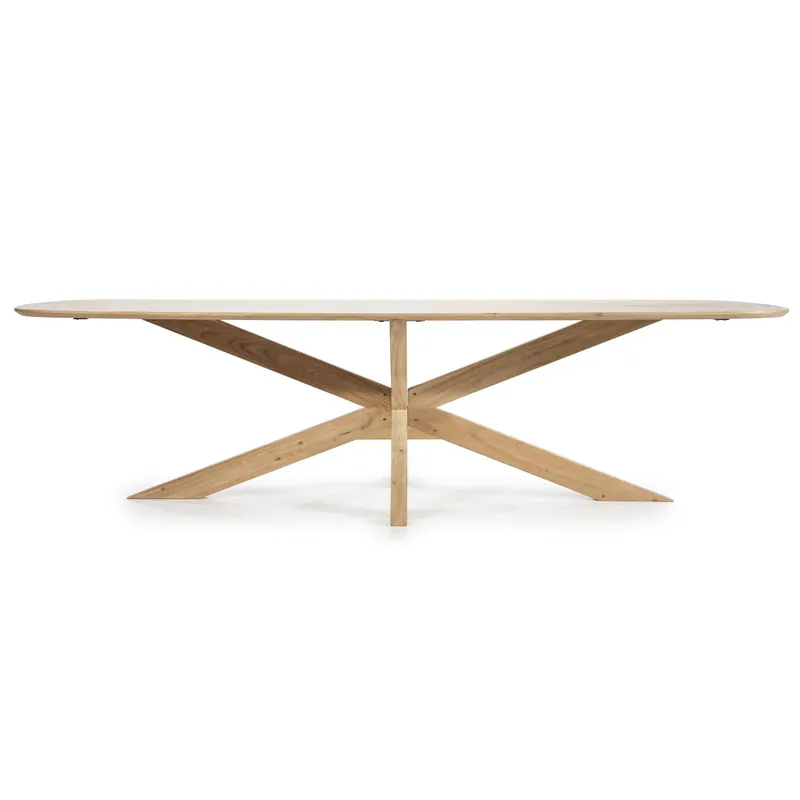 Direct Verzonden Eettafel Nikki – acaciahout naturel 280x100cm