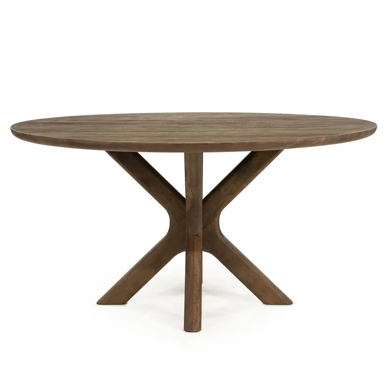Eettafel Tycho – mangohout lichtbruin 150×77cm Fabrieksprijs