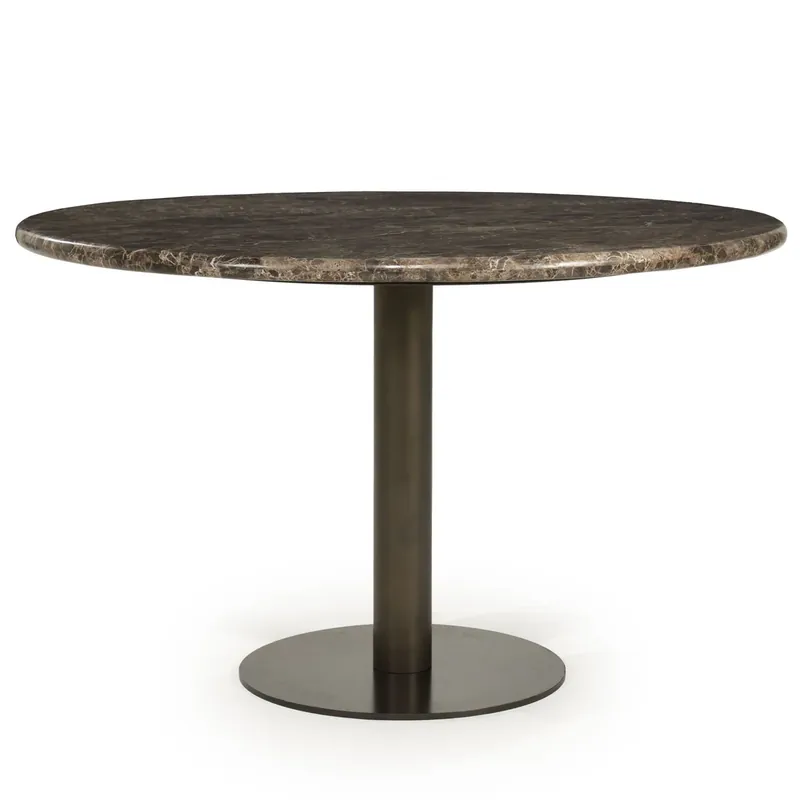Eettafel Luigi – ijzer & emperador marmer bruin Bestseller