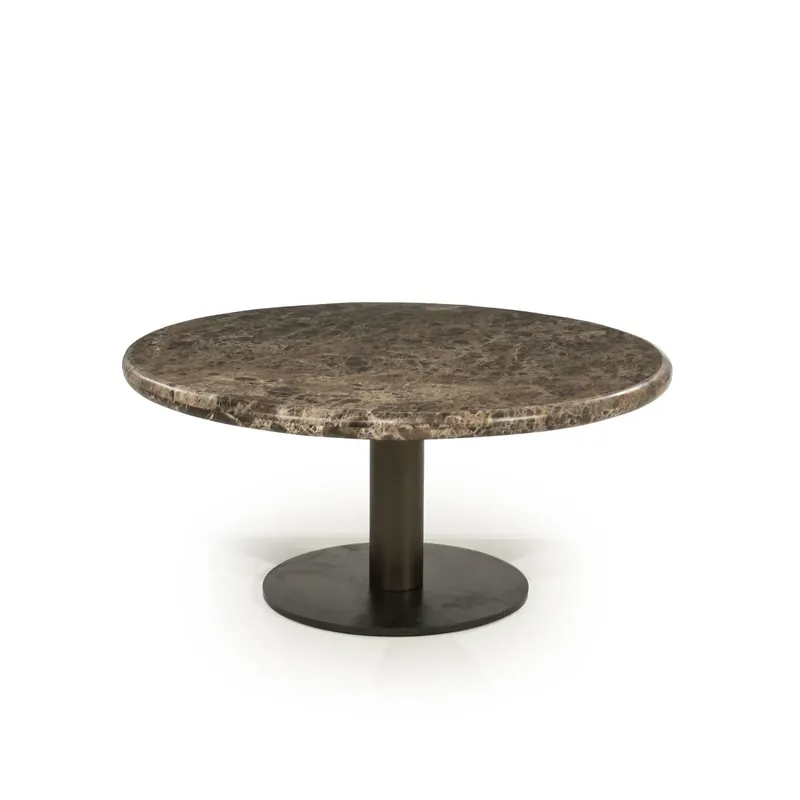 Betrouwbaar Salontafel Luigi – ijzer & emperador marmer bruin