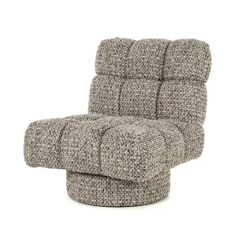 Shop Nu Fauteuil Fenna – stof & hout taupe vive