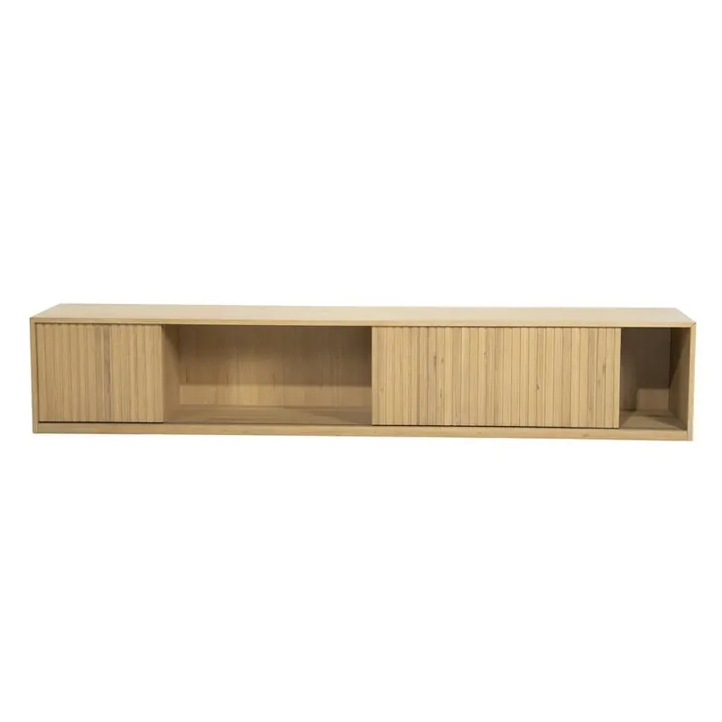 TV meubel Milo – eikenhout & eikenfineer naturel 240cm Hete Deal