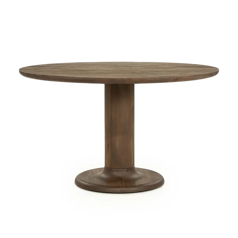 Weekendaanbieding Ronde eettafel Coco – mangohout lichtbruin 130×77cm