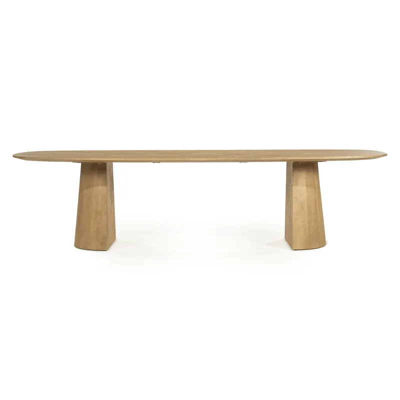 Rechtstreeks Van De Fabrikant Eettafel Lune – mangohout naturel 300×105cm