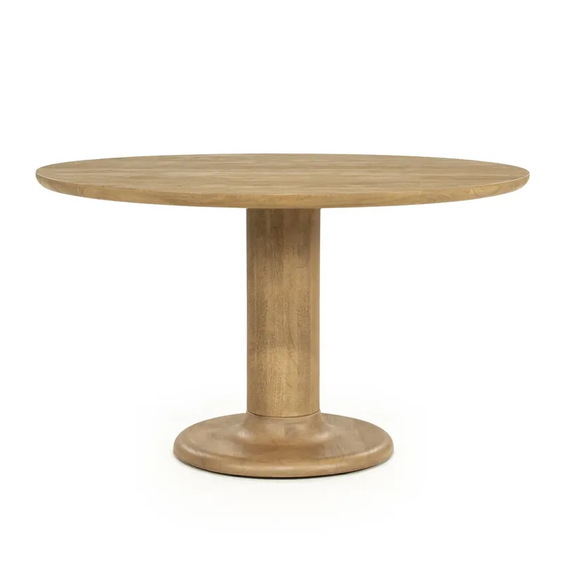 Ronde eettafel Coco – mangohout naturel 130×77cm Goedkoop