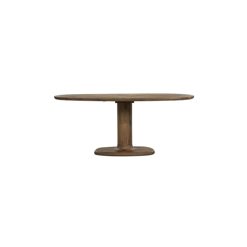 Ovaal eettafel Coco – mangohout lichtbruin 180×110cm Uitverkoop